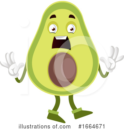 Avocado Clipart #1664671 by Morphart Creations