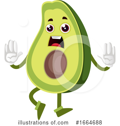 Royalty-Free (RF) Avocado Clipart Illustration by Morphart Creations - Stock Sample #1664688