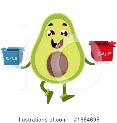 Royalty-Free (RF) Avocado Clipart Illustration by Morphart Creations - Stock Sample #1664696