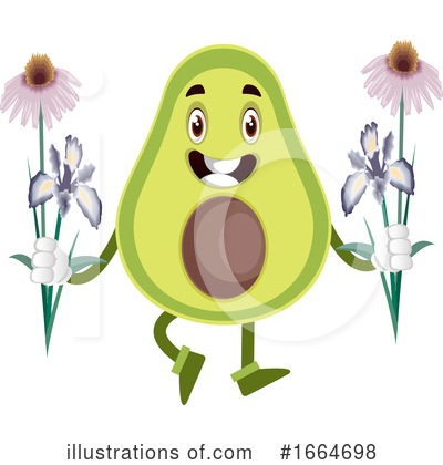 Royalty-Free (RF) Avocado Clipart Illustration by Morphart Creations - Stock Sample #1664698