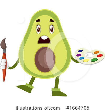 Avocado Clipart #1664705 by Morphart Creations