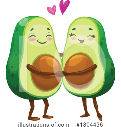 Royalty-Free (RF) Avocado Clipart Illustration by Vector Tradition SM - Stock Sample #1804436