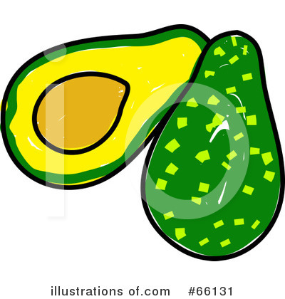 Royalty-Free (RF) Avocado Clipart Illustration by Prawny - Stock Sample #66131