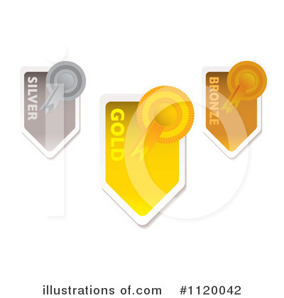 Royalty-Free (RF) Award Ribbon Clipart Illustration by michaeltravers - Stock Sample #1120042