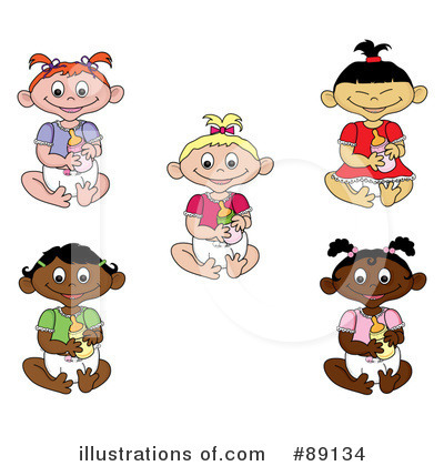 Royalty-Free (RF) Babies Clipart Illustration by Pams Clipart - Stock Sample #89134