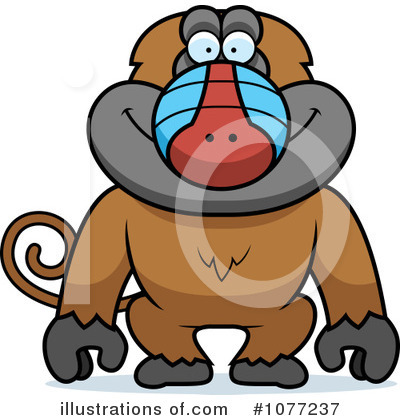 Monkey Clipart #1077237 by Cory Thoman