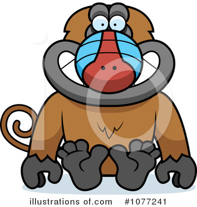 Baboon Clipart #1077241 by Cory Thoman