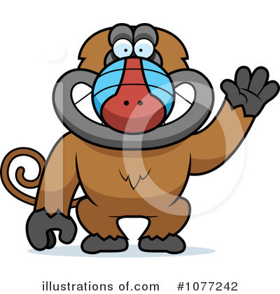 Royalty-Free (RF) Baboon Clipart Illustration by Cory Thoman - Stock Sample #1077242