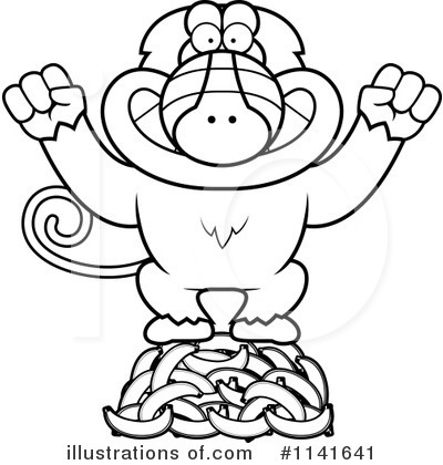 Royalty-Free (RF) Baboon Clipart Illustration by Cory Thoman - Stock Sample #1141641