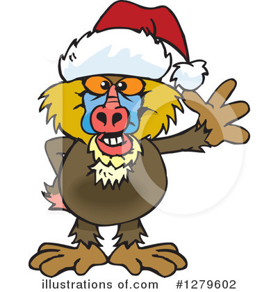 Baboon Clipart #1279602 by Dennis Holmes Designs