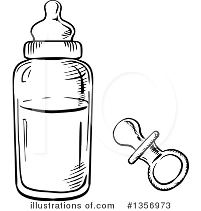 Baby Bottle Clipart #1356973 by Vector Tradition SM