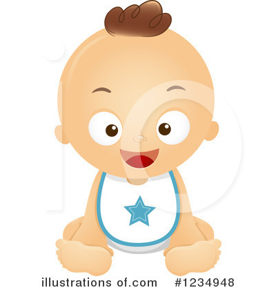 Royalty-Free (RF) Baby Boy Clipart Illustration by BNP Design Studio - Stock Sample #1234948