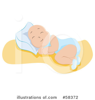 Royalty-Free (RF) Baby Boy Clipart Illustration by MilsiArt - Stock Sample #58372