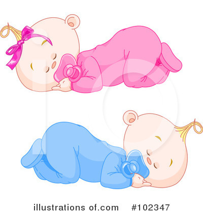 Royalty-Free (RF) Baby Clipart Illustration by Pushkin - Stock Sample #102347