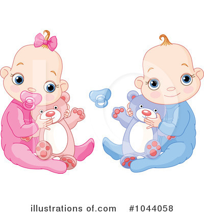 Royalty-Free (RF) Baby Clipart Illustration by Pushkin - Stock Sample #1044058