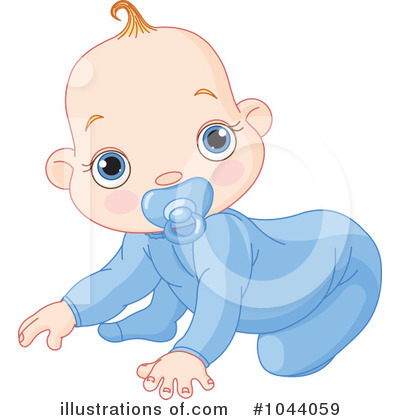 Royalty-Free (RF) Baby Clipart Illustration by Pushkin - Stock Sample #1044059
