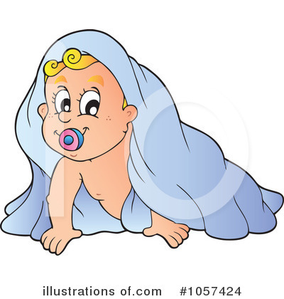 Royalty-Free (RF) Baby Clipart Illustration by visekart - Stock Sample #1057424