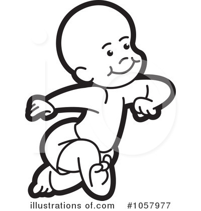 Royalty-Free (RF) Baby Clipart Illustration by Lal Perera - Stock Sample #1057977