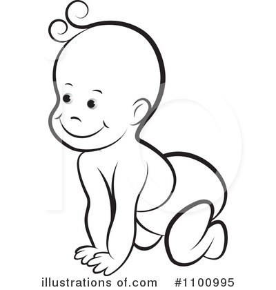 Royalty-Free (RF) Baby Clipart Illustration by Lal Perera - Stock Sample #1100995