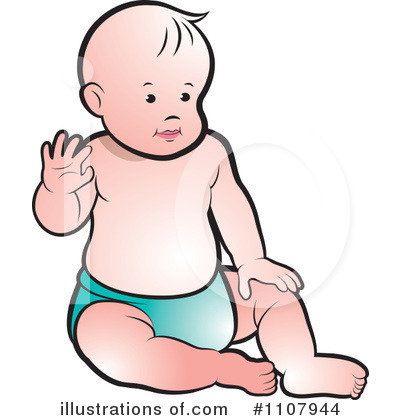 Royalty-Free (RF) Baby Clipart Illustration by Lal Perera - Stock Sample #1107944