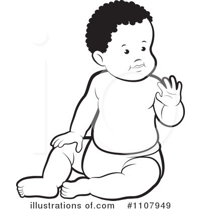 Royalty-Free (RF) Baby Clipart Illustration by Lal Perera - Stock Sample #1107949