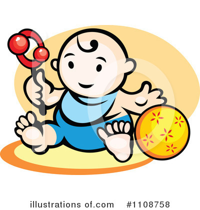Royalty-Free (RF) Baby Clipart Illustration by Vector Tradition SM - Stock Sample #1108758
