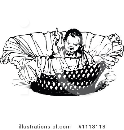 Royalty-Free (RF) Baby Clipart Illustration by Prawny Vintage - Stock Sample #1113118