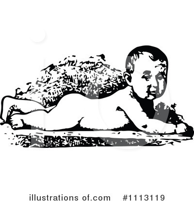 Royalty-Free (RF) Baby Clipart Illustration by Prawny Vintage - Stock Sample #1113119