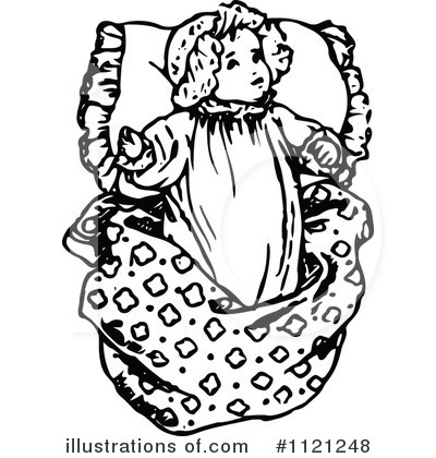 Royalty-Free (RF) Baby Clipart Illustration by Prawny Vintage - Stock Sample #1121248