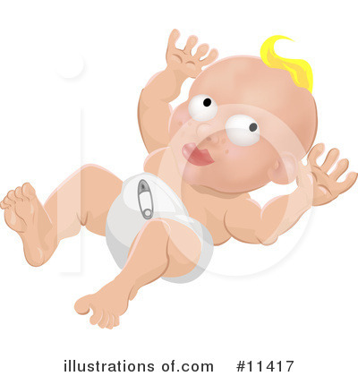 Baby Clipart #11417 by AtStockIllustration