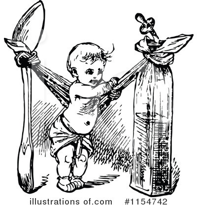 Royalty-Free (RF) Baby Clipart Illustration by Prawny Vintage - Stock Sample #1154742
