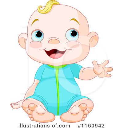 Royalty-Free (RF) Baby Clipart Illustration by Pushkin - Stock Sample #1160942