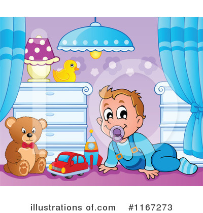 Royalty-Free (RF) Baby Clipart Illustration by visekart - Stock Sample #1167273