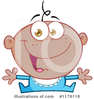 Royalty-Free (RF) Baby Clipart Illustration by Hit Toon - Stock Sample #1176116