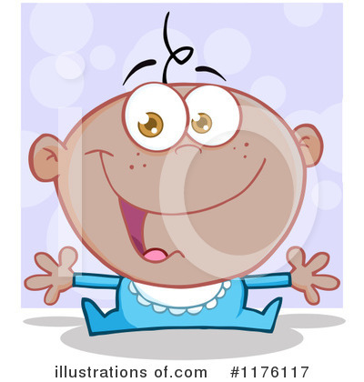 Royalty-Free (RF) Baby Clipart Illustration by Hit Toon - Stock Sample #1176117