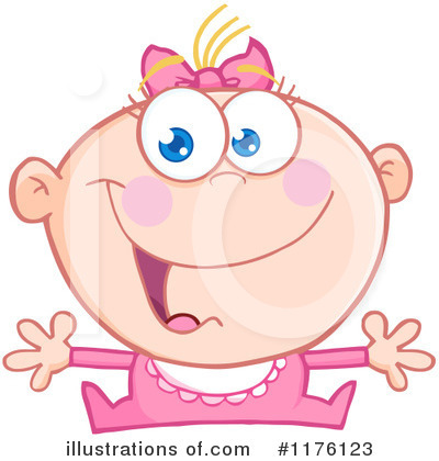 Royalty-Free (RF) Baby Clipart Illustration by Hit Toon - Stock Sample #1176123