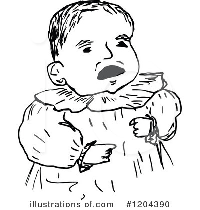 Royalty-Free (RF) Baby Clipart Illustration by Prawny Vintage - Stock Sample #1204390