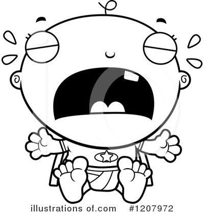 Crying Baby Clipart #1207972 by Cory Thoman