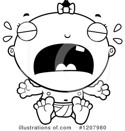 Crying Baby Clipart #1207980 by Cory Thoman