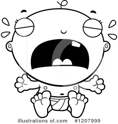 Crying Baby Clipart #1207999 by Cory Thoman