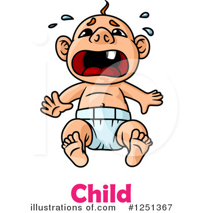 Crying Baby Clipart #1251367 by Vector Tradition SM