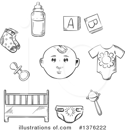 Rattle Clipart #1376222 by Vector Tradition SM