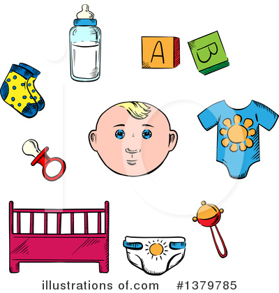 Royalty-Free (RF) Baby Clipart Illustration by Vector Tradition SM - Stock Sample #1379785