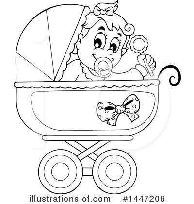 Royalty-Free (RF) Baby Clipart Illustration by visekart - Stock Sample #1447206