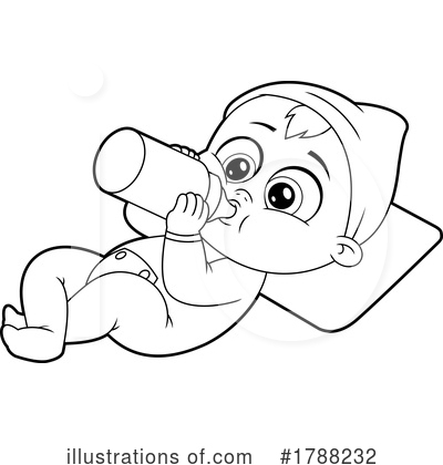 Royalty-Free (RF) Baby Clipart Illustration by Hit Toon - Stock Sample #1788232