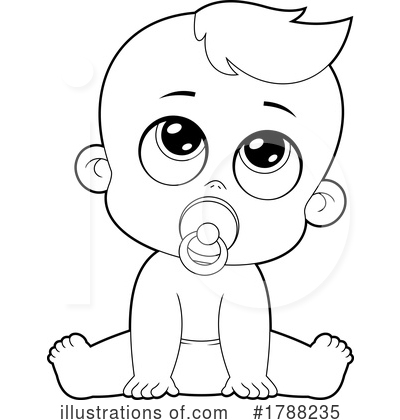Royalty-Free (RF) Baby Clipart Illustration by Hit Toon - Stock Sample #1788235