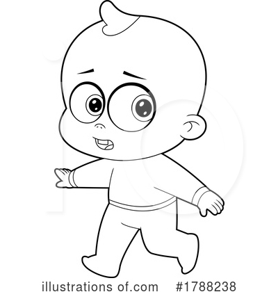 Royalty-Free (RF) Baby Clipart Illustration by Hit Toon - Stock Sample #1788238