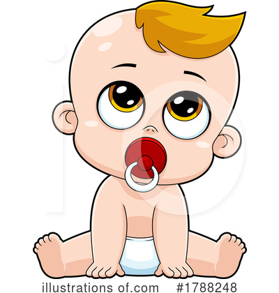 Royalty-Free (RF) Baby Clipart Illustration by Hit Toon - Stock Sample #1788248
