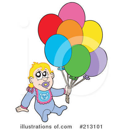 Royalty-Free (RF) Baby Clipart Illustration by visekart - Stock Sample #213101