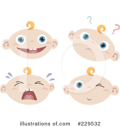 Royalty-Free (RF) Baby Clipart Illustration by Qiun - Stock Sample #229532